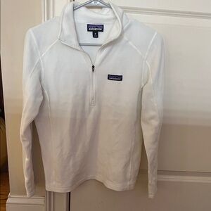 Patagonia White Fleece Quarter-Zip
